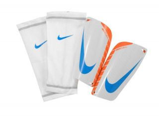 Nike Mercurial Lite Shin Guard Slip Shield New ORG Blu