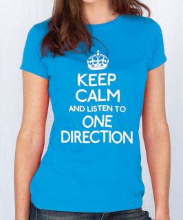 Keep Calm and Listen to One Direction T Shirt 1 Direction 2128