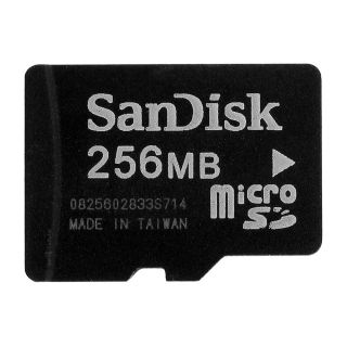 SanDisk 256MB Micro SD Memory Card Storage Case 256 MB Phones Cameras