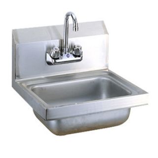 Newcommercial Kitchen Stainless Steel Wall Mount Hand Sink w Faucet
