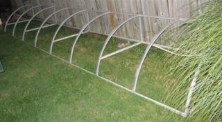 Two Awnings Aluminum Convex Framed 18 Foot 4 Foot Long Awning