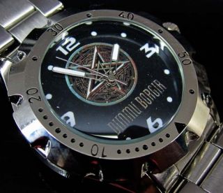 New Dimmu Borgir Black Metal Band Logo Wrist Watch
