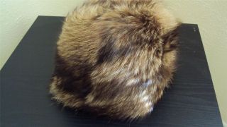 Russian Brown Fur Cossack Style Winter Hat Vintage New
