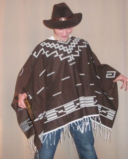 Mexican Cowboy Poncho Clint Eastwood Fancy Dress Hat