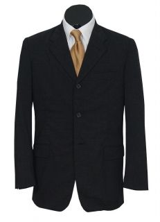 2000 Prada Black Label Wool Suit Charcoal 38R 38 U749