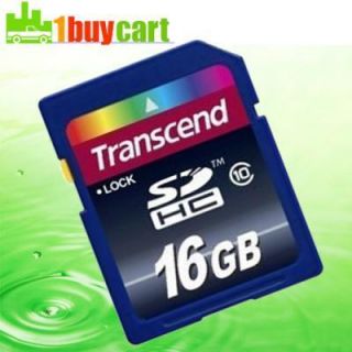 Transcend 16 GB 16G SD SDHC Class 10 Memory Card flash memory card RE
