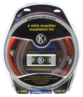 4GKIT Memphis 4 Gauge Amp Wire 1000W Amplifier Kit 0 2
