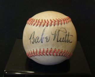 Babe Ruth Replica Single Signed Autographed Baseball