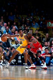 21 Michael Jordan vs Kobe Bryant NBA Basketball Star 20x14 Poster
