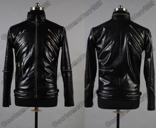 Michael Jackson Beat It Black Pleather Jacket Costume