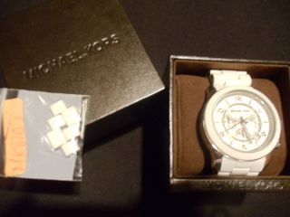 Michael Kors Mens Chronograph White Watch MK8108