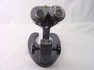Vintage Bausch Lomb Binocular Microscope 20x w F Model Number ED8918