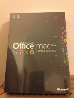 Microsoft Office Mac Home Business Multipk 2011 English for 2 Macs W9F