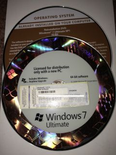 Microsoft Windows 7 Ultimate 32 64 Bit Genuine Full Version