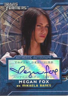 Card 2007 Topps Transformers Hasbro Autograph Mikaela Banes Hot