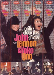 Mike Douglas Show with John Lennon Yoko Ono 5 VHS Set RARE