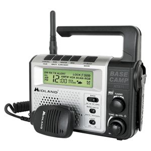 Way Base Camp Radio Emergency Crank Power Weather Alert Radio