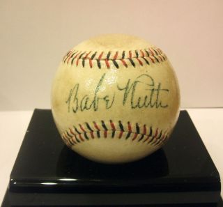 Babe Ruth Home Run Special Reproduction Single Signed Baseball