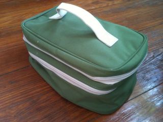 Milano Series Green Toiletries Travel Make Up Overnight Bag Container