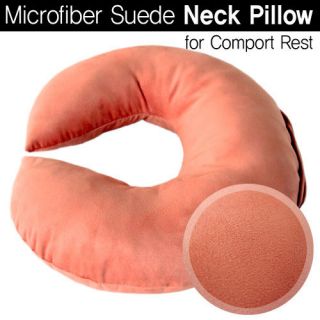 Microfiber Suede Neck Pillow Travel Home Head Cushion