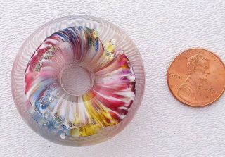 Glass Donut Shaped Pendant Mingoandasho Circle of Life
