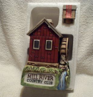 Ski Country Mill River Country Club Whiskey Decanter