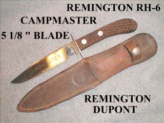 Remington R 6 Campmaster Sheath Knife