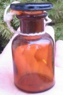 Antique Millville Rare NOS Ground Glass Stopper Medicine Apothocary