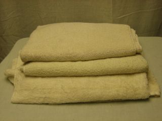 Leshner Mills St Marys Utica 3 Set Cotton Poly Made in USA Bath Towel