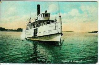 Steamer Mineola Eastern s s Company 1908 View