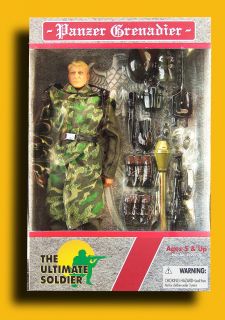  Soldier WWII German army PANZER GRENADIER 12 military action figure