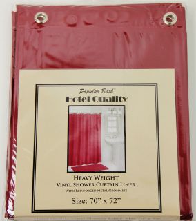 Shower Curtain Liner Vinyl Mildew Mold Bacteria Resistant 70 x 72