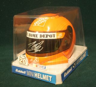 Tony Stewart Signed Mini Helmet NASCAR Sprint Cup Champion Smoke