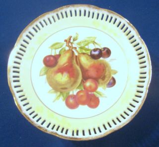 Lipper Mann Pedestal Plate Platter Royal Halsey Pear
