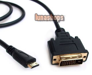 Mini HDMI Male to DVI DVI D 24 1 Male Cable Adapter Converter For