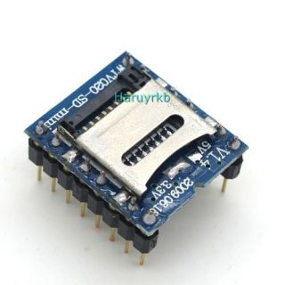 Mini SD Card  Sound Module for Pic Arduino WTV020 SD 16P 770