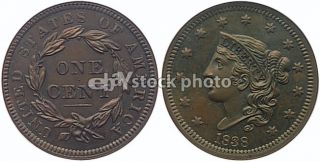 1838, Coronet Cent