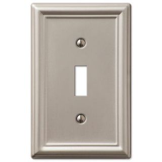 Brushed Satin Nickel Switchplate Wall plate covers light switch outlet