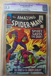 AMAZING SPIDER MAN #40 CGC 3.5 OWW PAGES   ORIGIN ISSUE OF GREEN