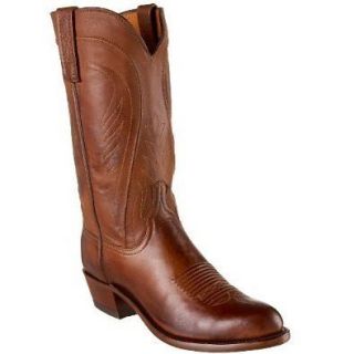 LUCCHESE N1596.R4 TAN BURNISHED RANCH HAND COWBOY BOOTS $400 RETAIL