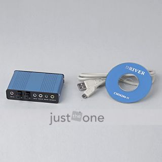 USB 6 Channel 5.1 External Audio Sound Card Adapter for Laptop PC