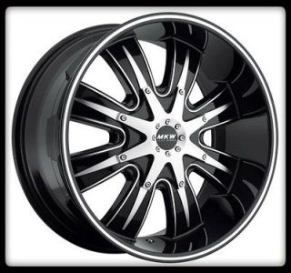 17 MKW M82 BLACK MACHINED RIMS & TOYO LT295 70 17 OPEN COUNTRY MT