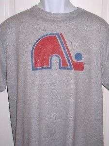 Quebec NORDIQUES 1980s Logo Throwback T Shirt XX Large