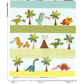 YARD Dino Trek Dinosaur fabric by Michael Miller