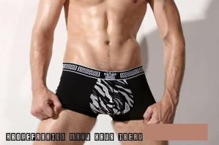 Fashion transparent mens underwear flower pattern mesh boxer