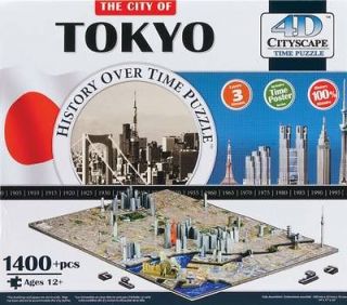 NEW 4D Cityscape Time Puzzle Tokyo Skyline 1400pcs 40034 NIB