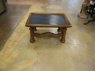Vintage Semi Antique Small Slate Topped Coffee Table