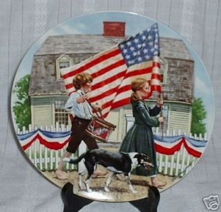Don Spaulding THE FOURTH OF JULY Knowles Porcelain Collector Plate NIB