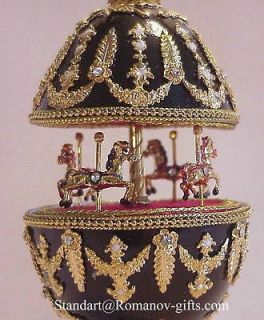 Russian Imperial Musical Animated Carousel Egg Waltz of Flowersfrom
