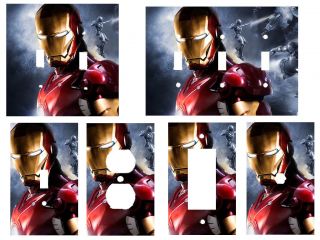 Iron Man Boys Room Decor Light Switch Covers Outlets Triple You Choose
